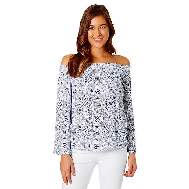 Lily Loves Off Shoulder Top - White 