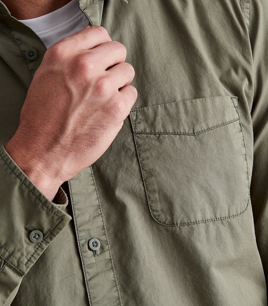 Long Sleeve Garment Dye Shirt