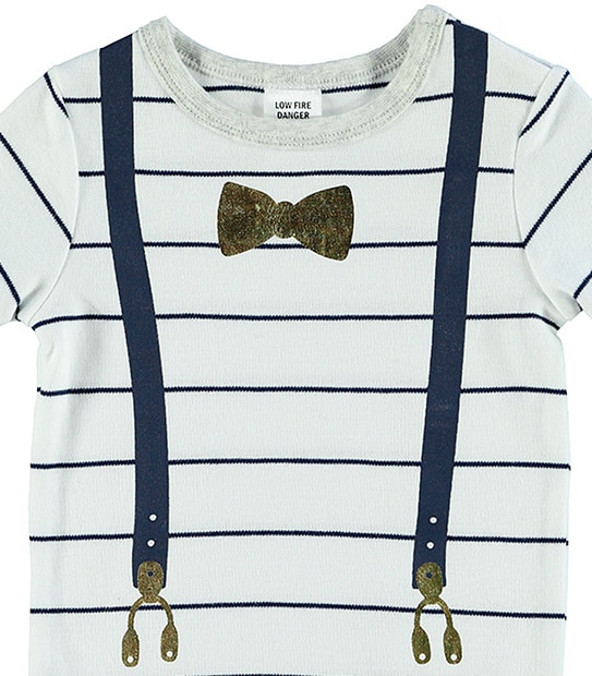 Boys' Dressy Braces Bodysuit 3 of 3
