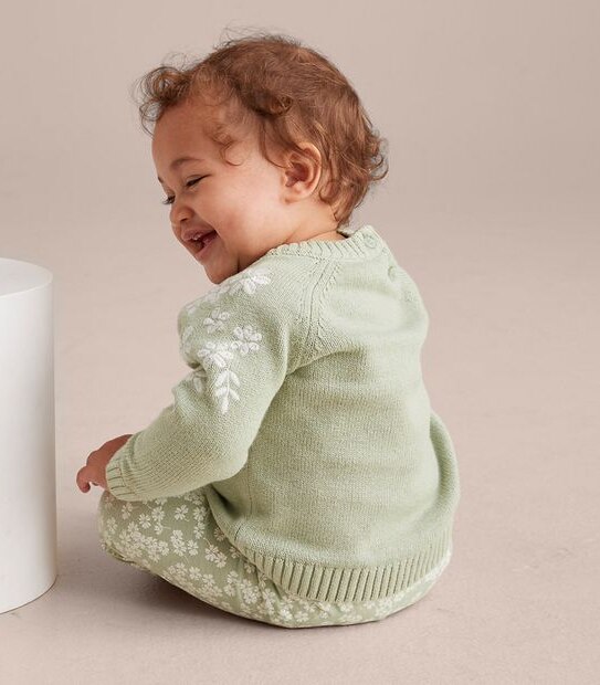 Baby Knit Embroidered Jumper