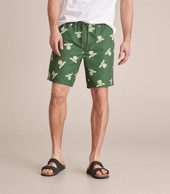 Star Wars&trade; The Mandalorian Baby Yoda Print Volley Shorts