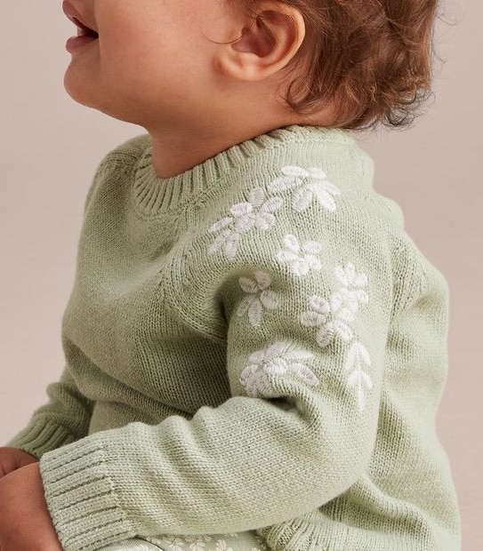 Baby Knit Embroidered Jumper