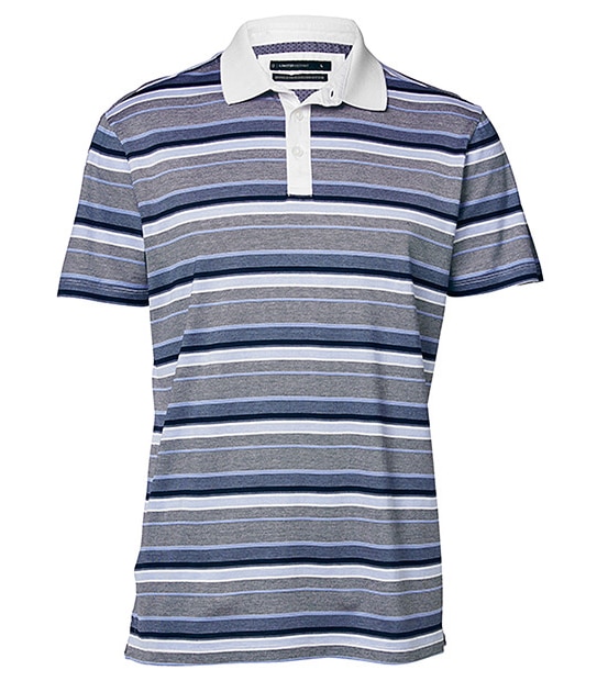 Men's Limited Editions Slim Fit Smart Polo - White/Blue