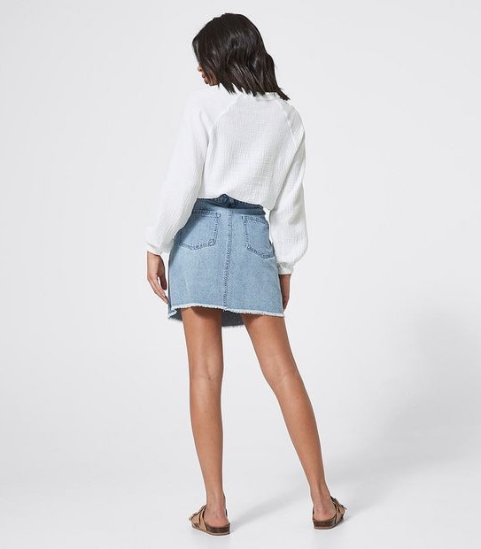 Piping Hot Long Kimono Sleeve Top - White