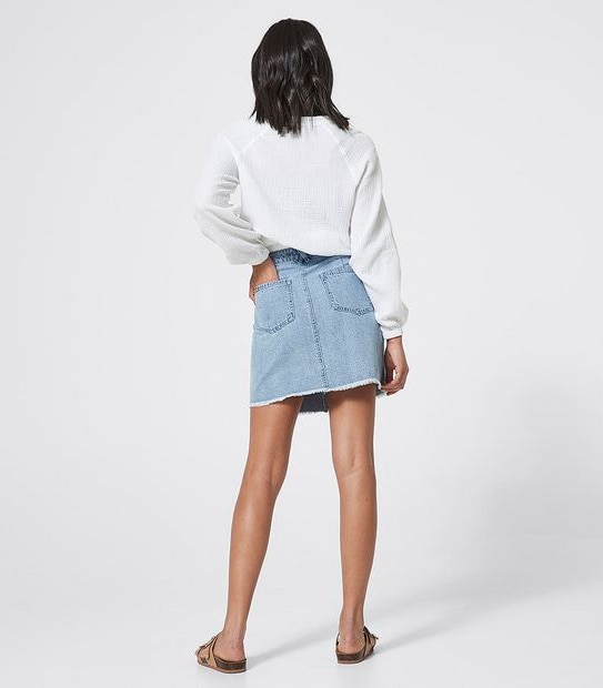 Piping Hot Long Kimono Sleeve Top - White
