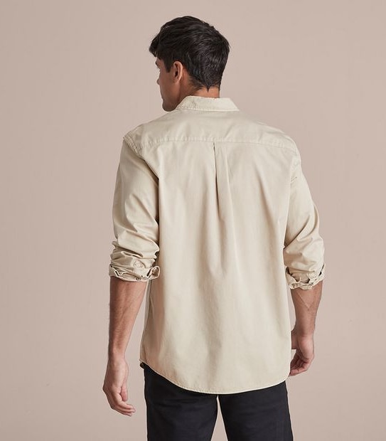 Long Sleeve Garment Dye Shirt