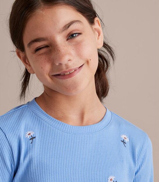 Side Tie Rib Top
