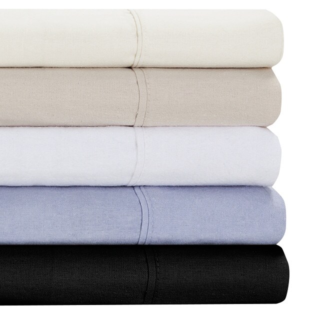 Cotton Flannelette Sheet Set Black Target Australia