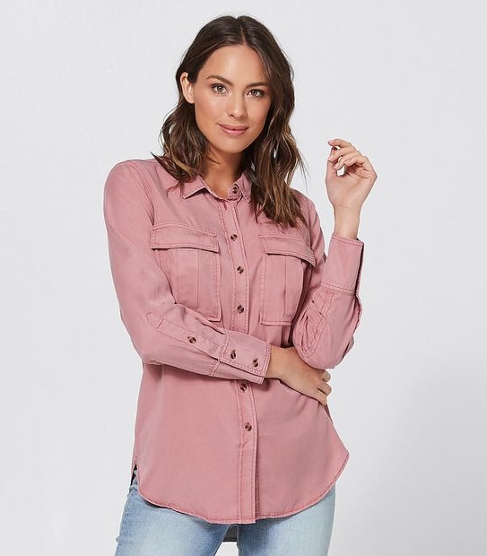 Utility Resort Shirt - Old Rose