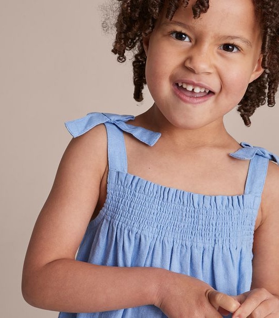 Linen Blend Shirred Tank Target Australia