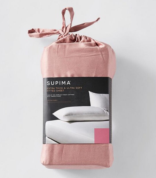 Supima 400 Thread Count Cotton Fitted Sheet