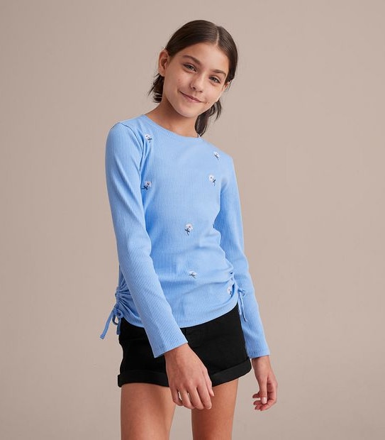 Side Tie Rib Top