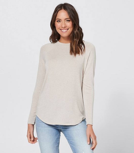 Raglan Jumper - Oatmeal Marle