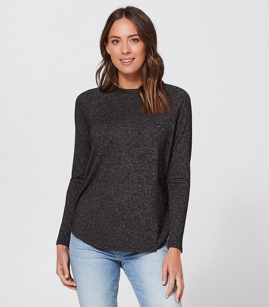 Raglan Jumper - Charcoal Marle