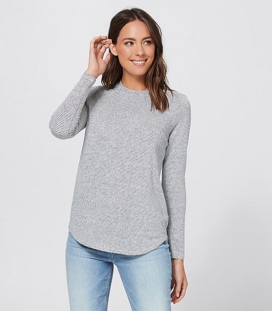 Raglan Jumper - Light Grey Marle