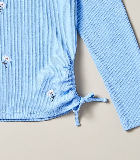 Side Tie Rib Top