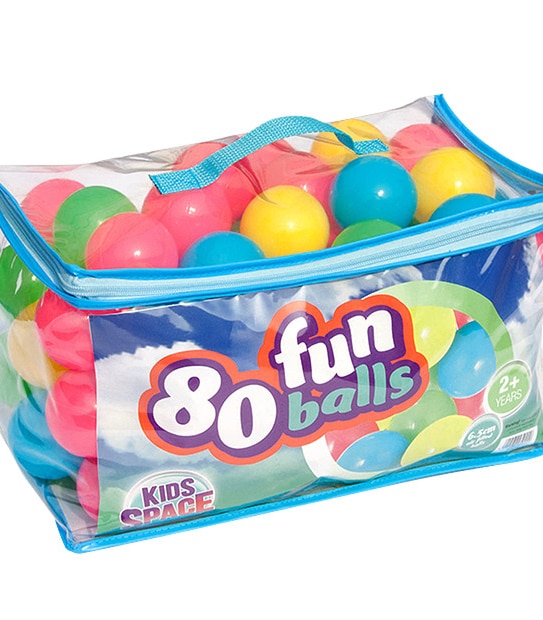Kids Space 80 Pack Fun Balls Set