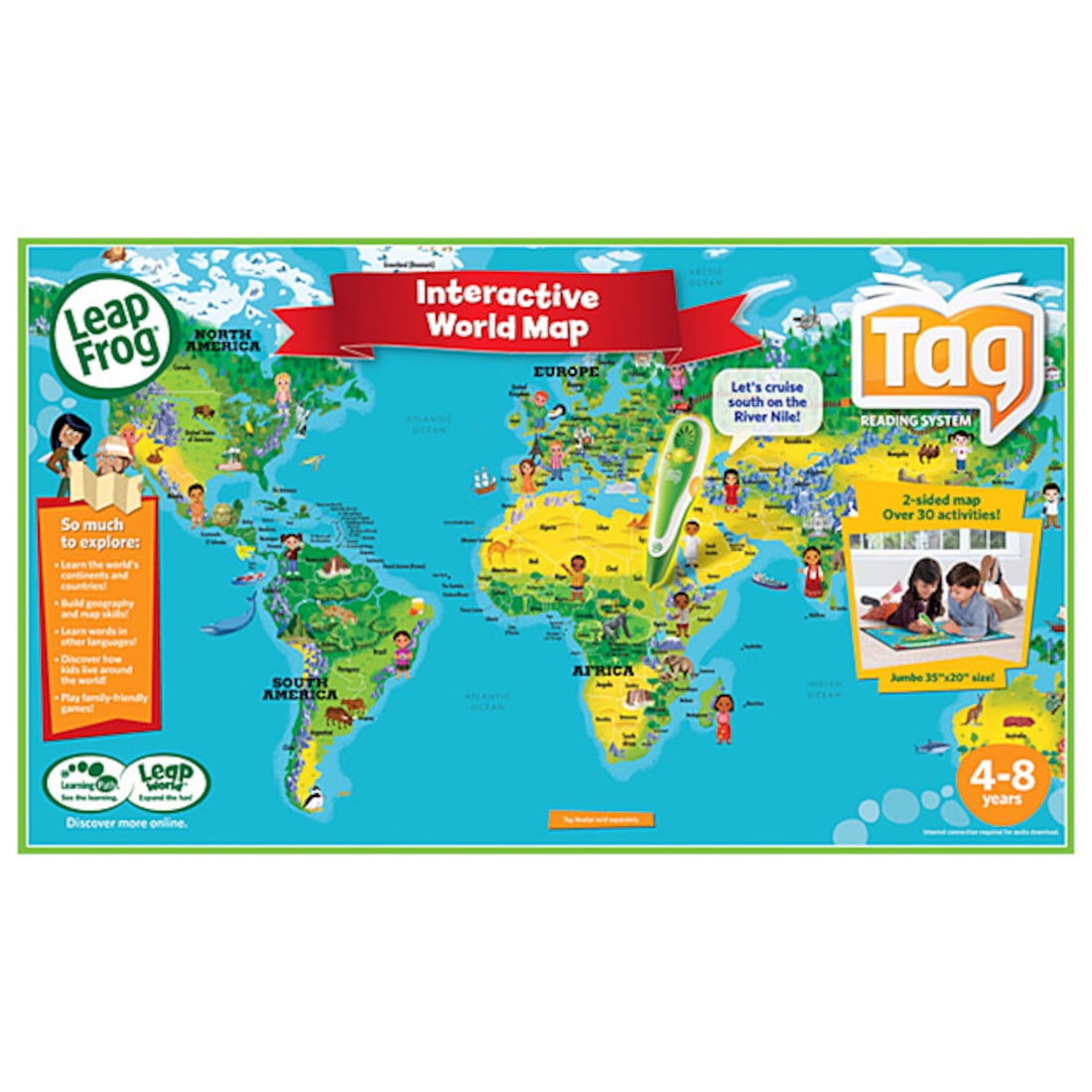 Leap Reader Interactive World Map LeapFrog Tag Interactive World Map | Target Australia