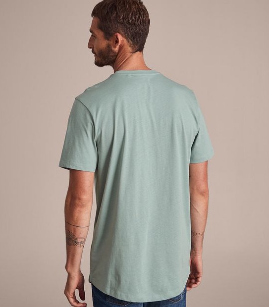 Organic Cotton Curved Hem T-Shirt