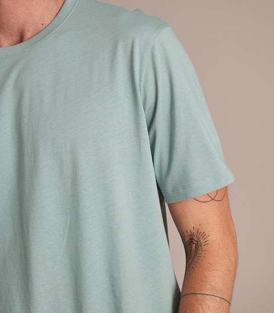 Organic Cotton Curved Hem T-Shirt