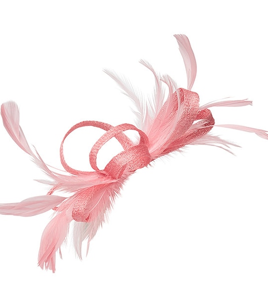 Synamay Clip Fascinator - Coral