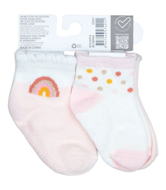 4 Pack Underworks Crew Socks