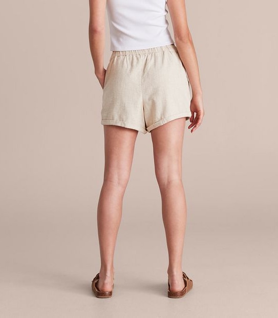 Lily Loves Linen Blend Textured Shorts