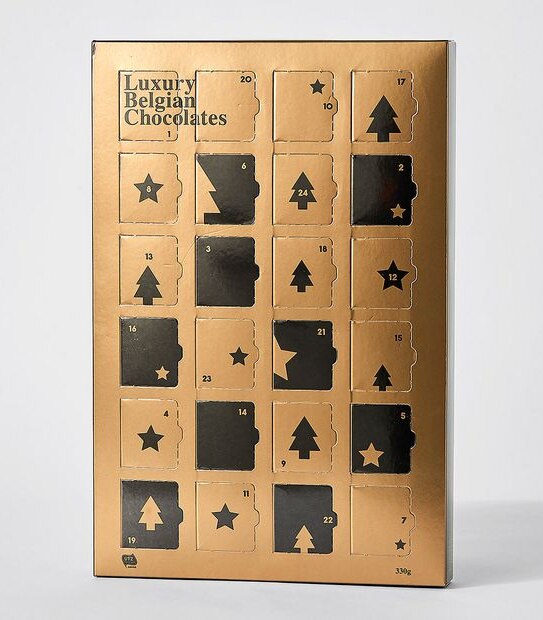 Luxury belgian chocolate advent calendar 330g target australia