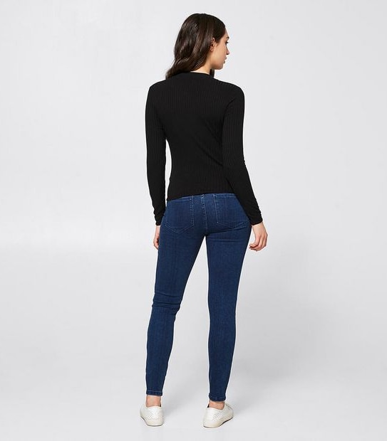 Lily Loves Ribbed T-Shirt - Black