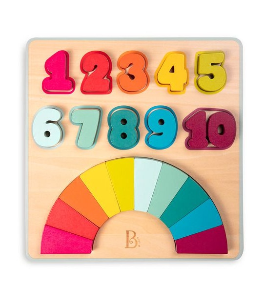 B. toys - Counting Rainbows Wooden Number Puzzle