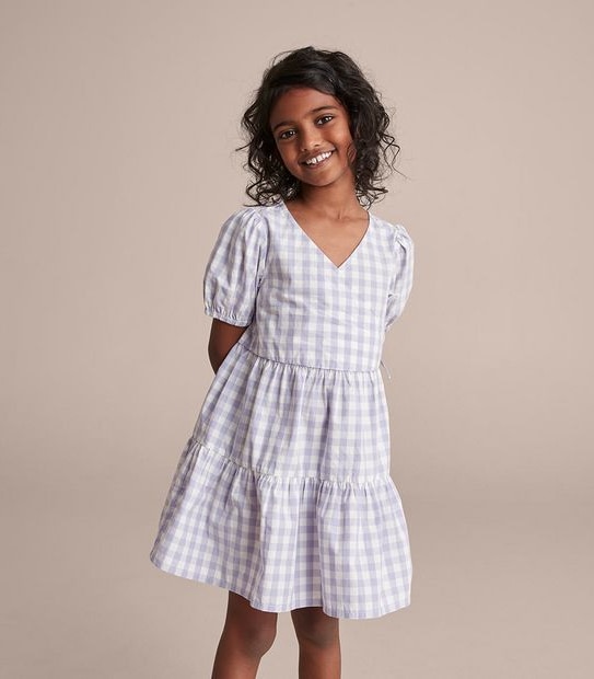 Gingham Wrap Dress