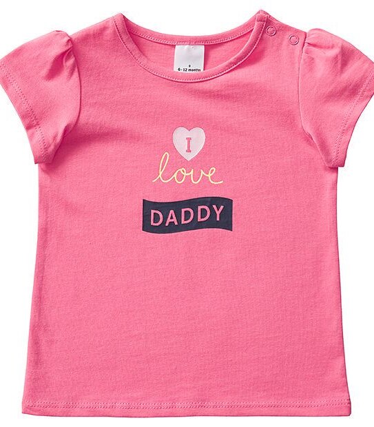Baby Short Sleeve I Love Daddy T-Shirt