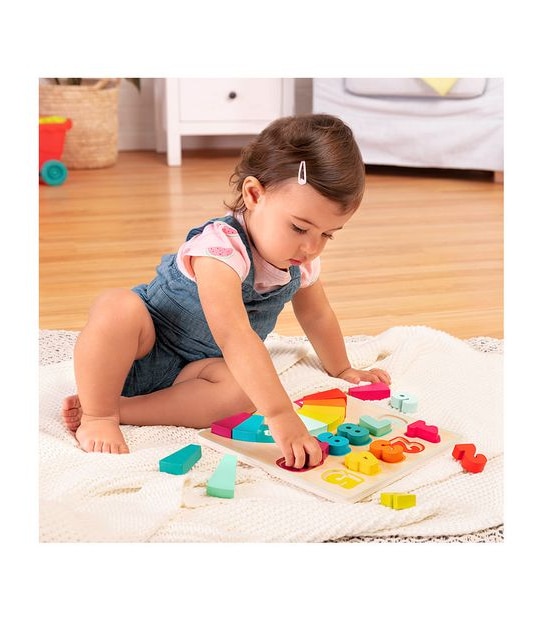 B. toys - Counting Rainbows Wooden Number Puzzle