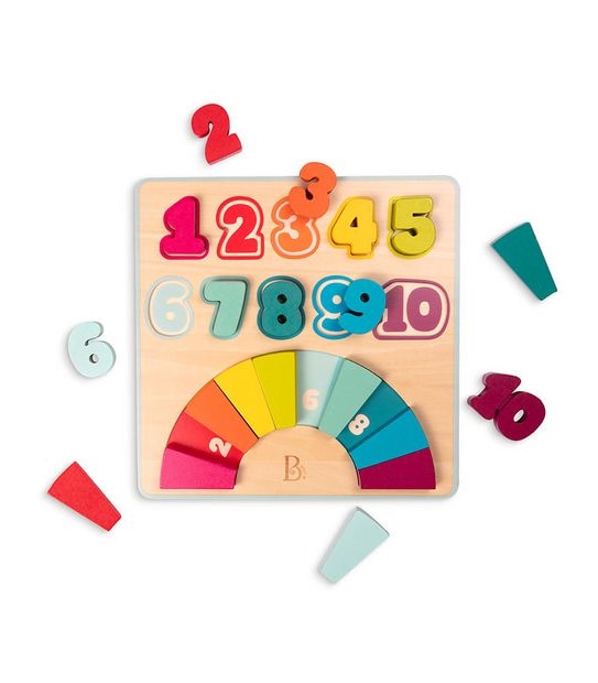 B. toys - Counting Rainbows Wooden Number Puzzle