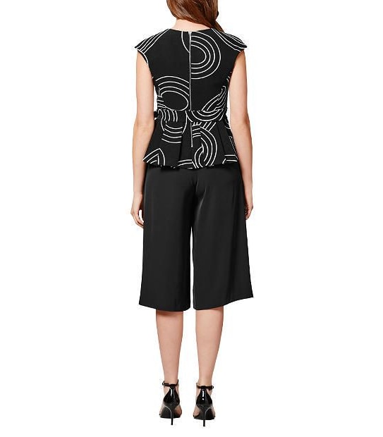 Swirl Peplum Top