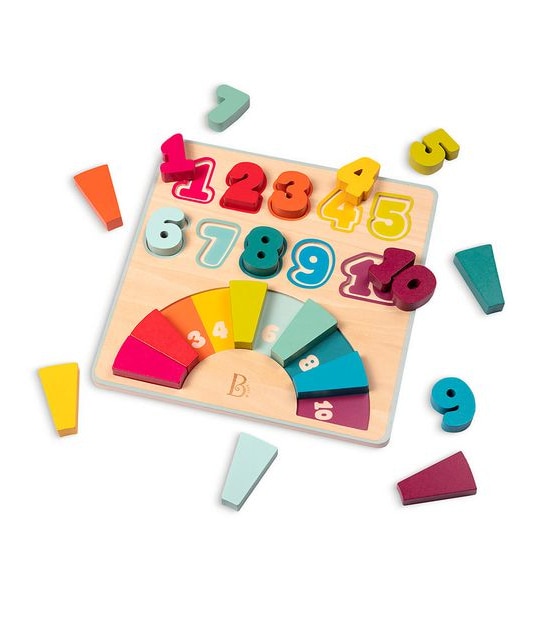 B. toys - Counting Rainbows Wooden Number Puzzle