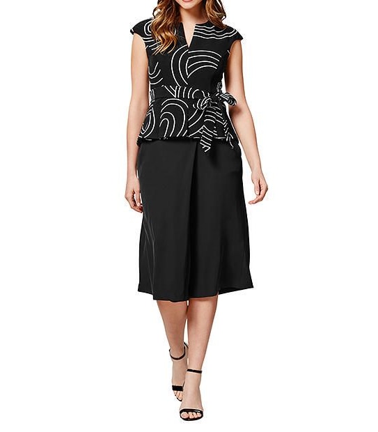 Swirl Peplum Top