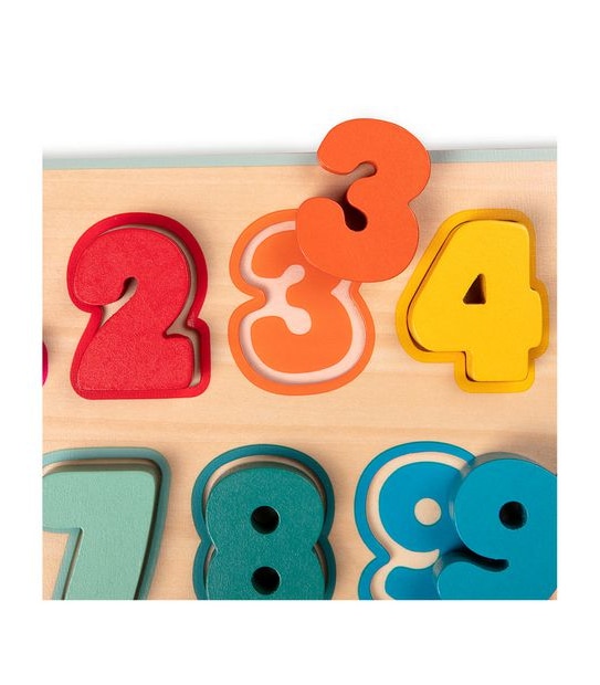 B. toys - Counting Rainbows Wooden Number Puzzle