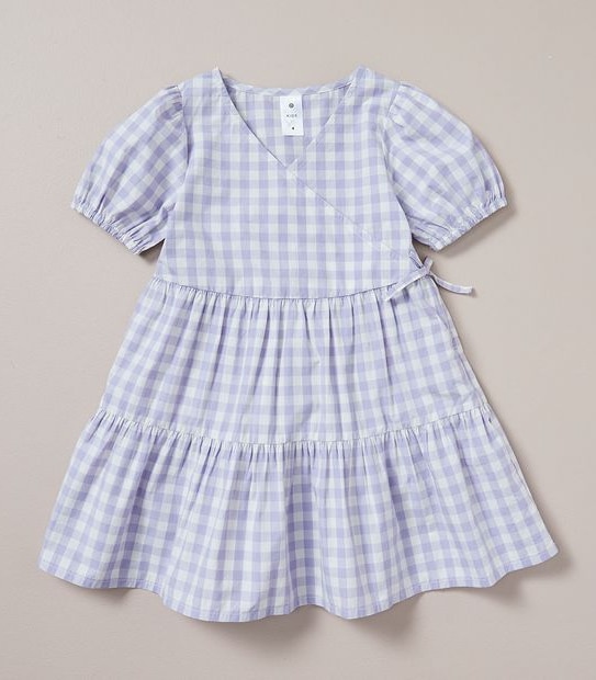 Gingham Wrap Dress