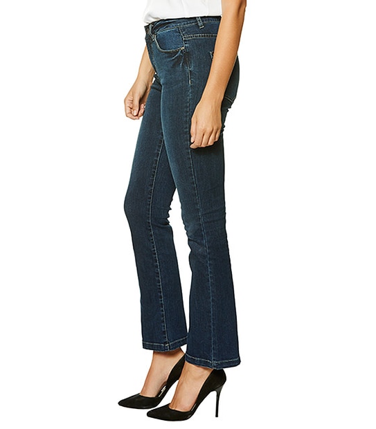 Bianca Classic Bootleg Jeans - Mid Wash