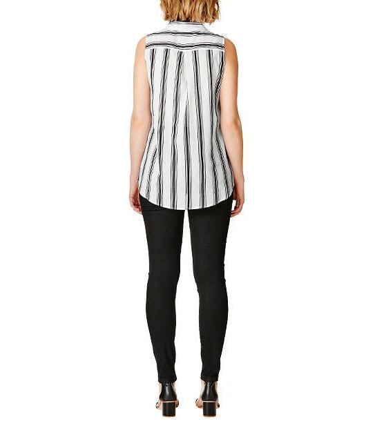Sleeveless Shirt - Black Stripes 4 of 5