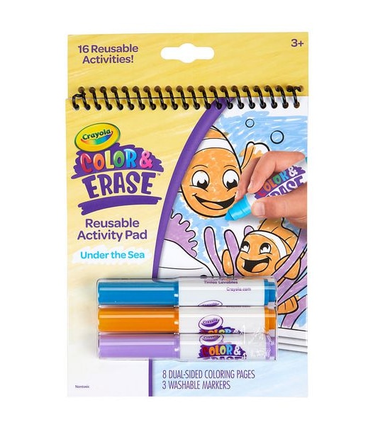 Crayola Colour N Erase Reusable Activity Pad - Under the Sea