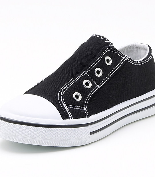 Canvas Laceless Casual Shoes - Black