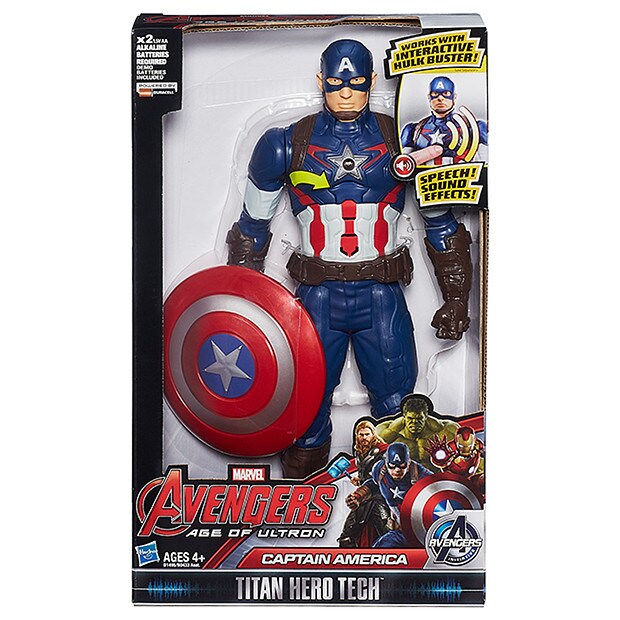 Marvel Avengers Age Of Ultron Titan Hero Tech Captain America Interactive Figure B1495 Marvel Avengers Age Of Ultron Titan Hero Tech Captain America Interactive Figure B1495