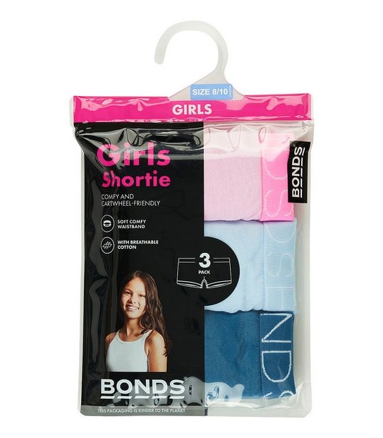 3 Pack Bonds Shortie