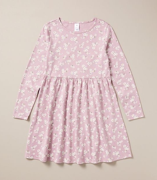 Long Sleeve Print Dress 4 of 5