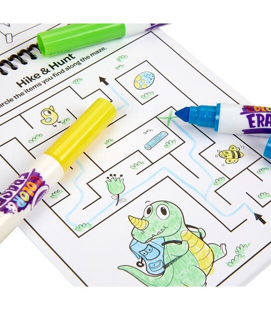 Crayola Colour N Erase Reusable Activity Pad - Dinosaurs
