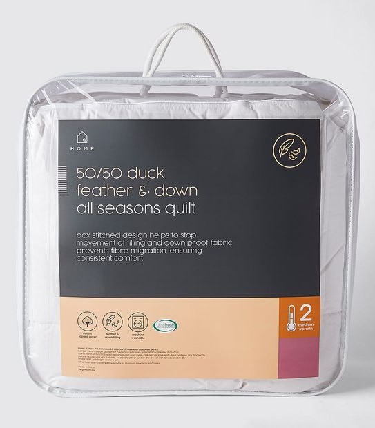 50/50 Duck Feather & Down All Seasons Quilt - Single Bed