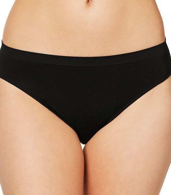 2 Pack Seamfree High Cut Briefs - Black