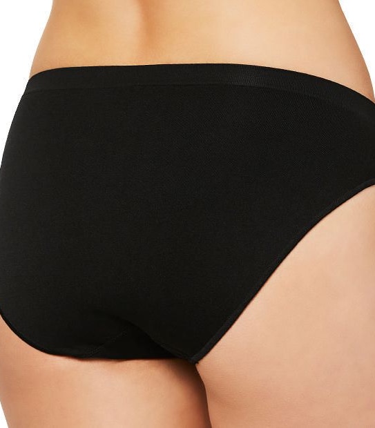 2 Pack Seamfree High Cut Briefs - Black